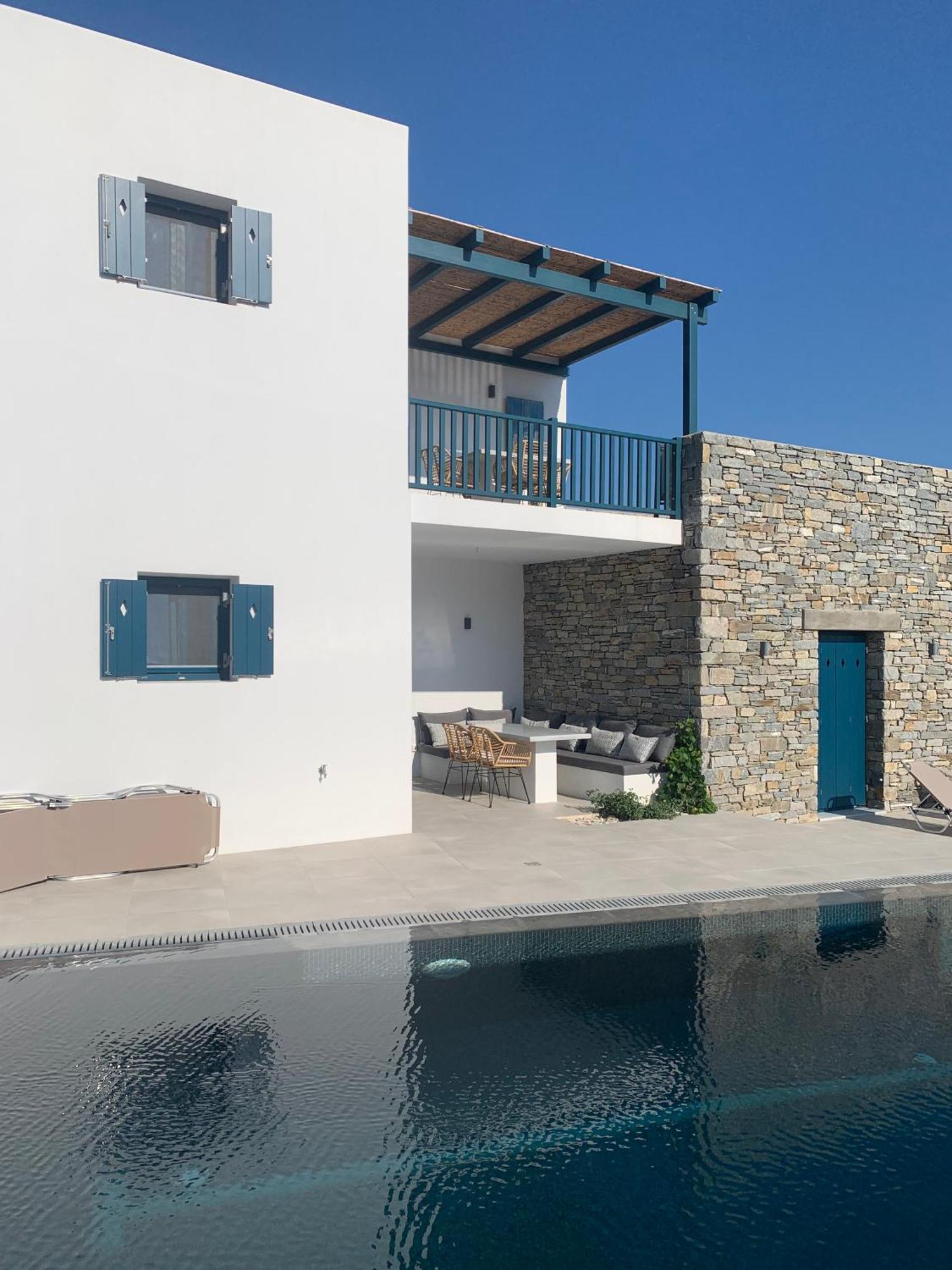 Paros-Memories-Neubau-Villen, Sportpool Aspro Chorio Exteriér fotografie
